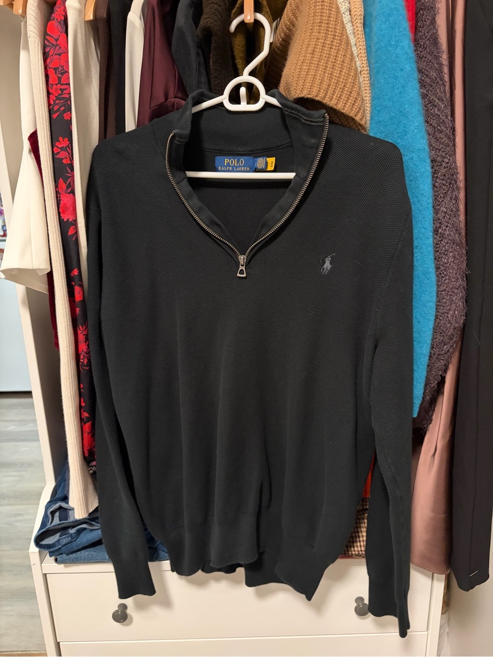 Ralph Lauren Black Men’s Zip-Front Sweater